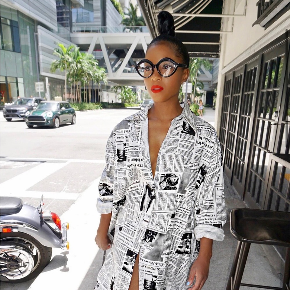 Extra Extra Newspaper Dress View 2